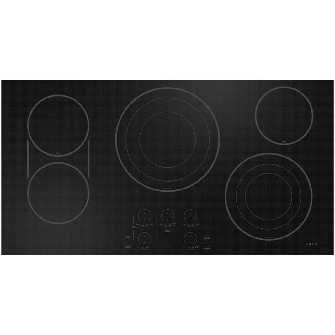 Caf¨¦ 36-inch Built-in Electric Cooktop with Chef Connect CEP90361TBB