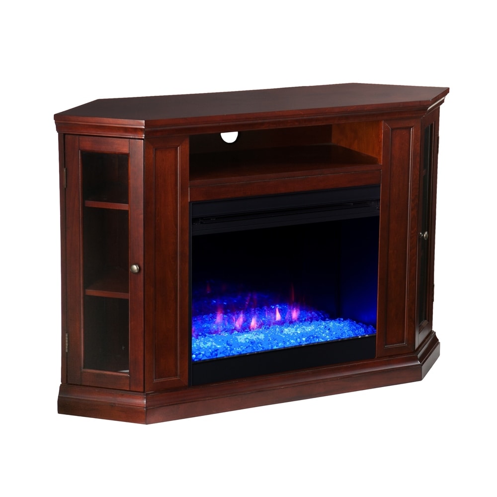 SEI Furniture Cabot Cherry Convertible Color Changing Fireplace