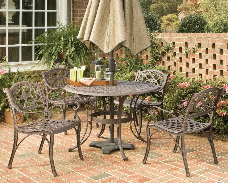 Sanibel 48 Bronze 5 Piece Outdoor Dining Set