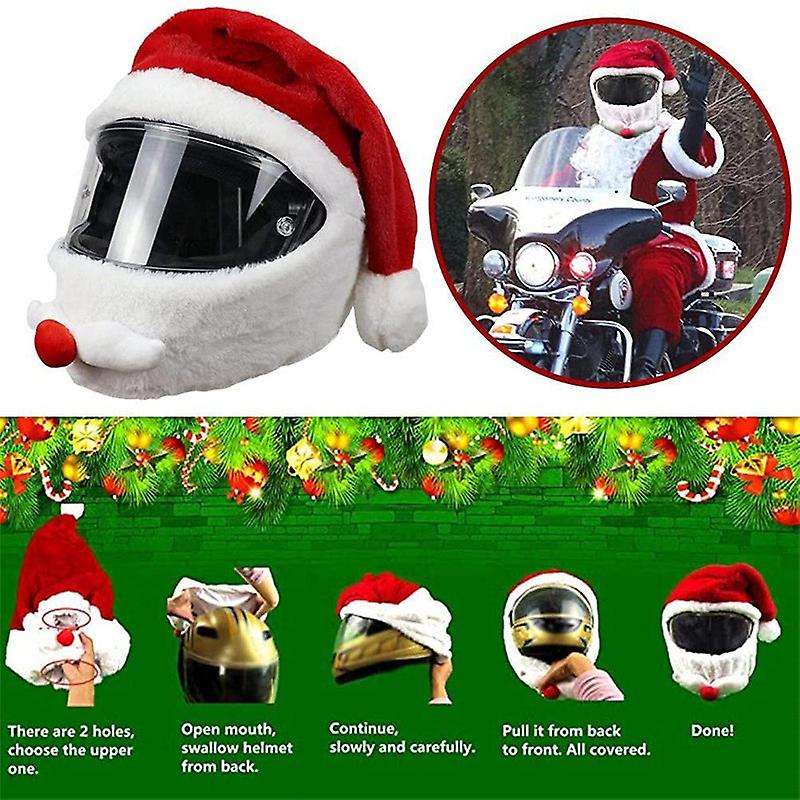 Miman Motorcycle Helmet Cover Hat Christmas Cap For Motorcycle Helmet