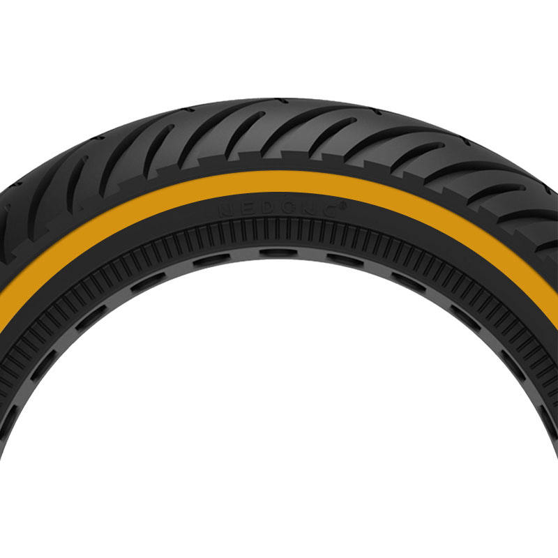 8.5x2 Solid Tires Fluorcent Tyres with yellow line for Xiaomi M365 Pro/Pro2/MI 3 /1S/Pro 8.5 * 2 solid yellow line elastic tire