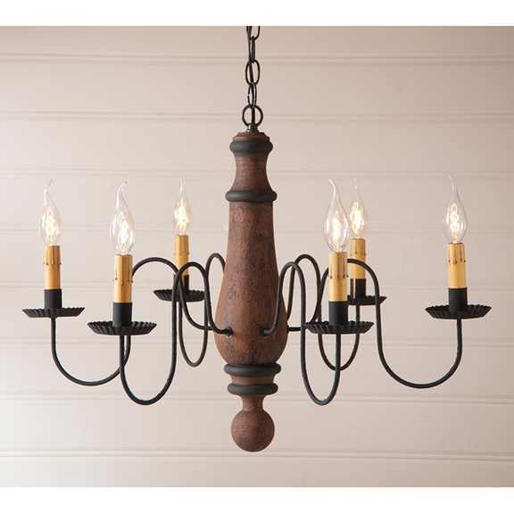 Irvin's Tinware 9148H4 Large Norfolk Wood Chandeli...