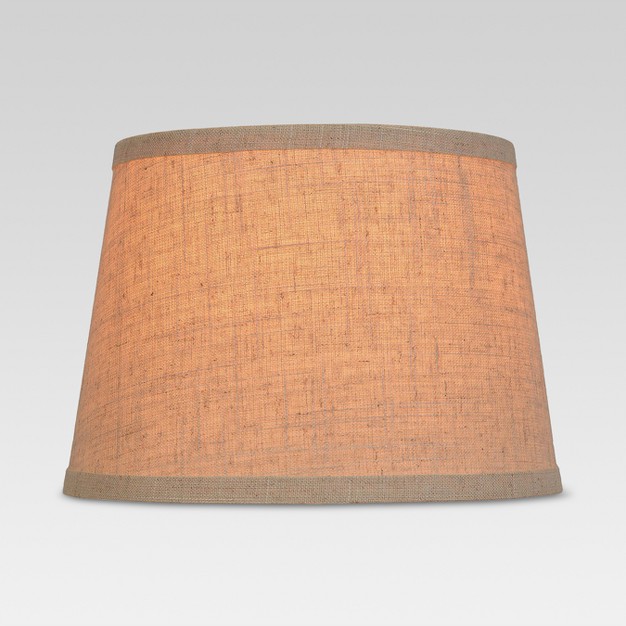 Textured Trim Lamp Shade Cream