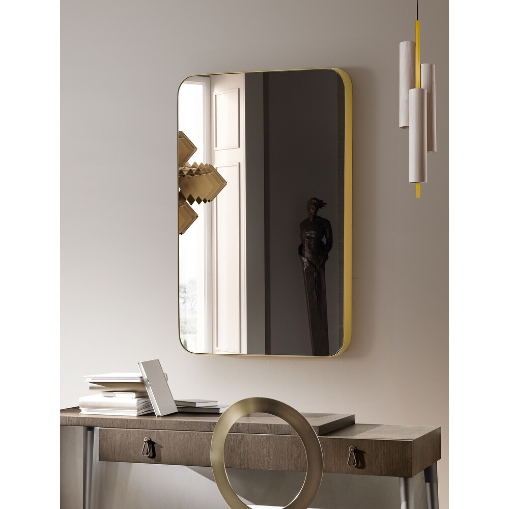 SUMMER STAR Gold Large Flat Wall Mirror   24x36