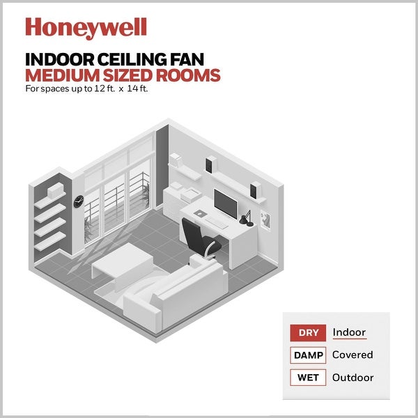 Honeywell Bontera Brushed Nickel LED Craftsman Ceiling Fan Shopping - The Best Deals on Ceiling Fans | 31036788