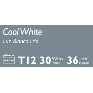 Philips 30-Watt 3 ft. Linear T12 ALTO Fluorescent Tube Light Bulb Cool White (4100K) (1-Pack) 543462