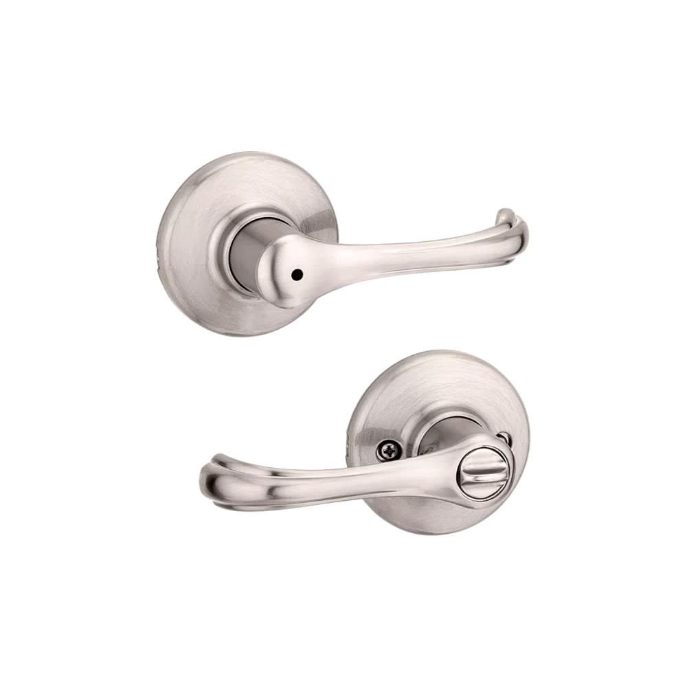 Satin Nickel Bed/Bath Dorian Privacy Door Lever