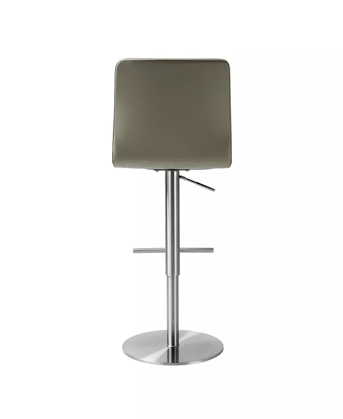 TOV Furniture Paddy Leather on Adjustable Stool