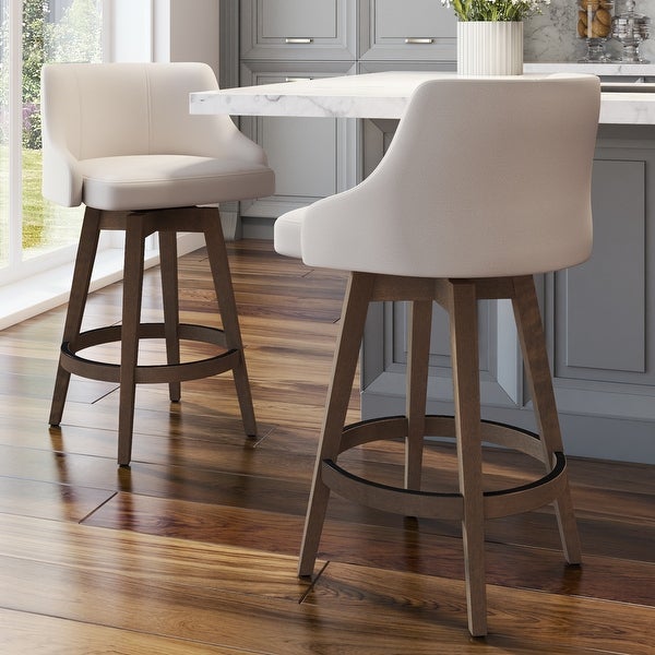 Amisco Nolan Swivel Counter and Bar Stool