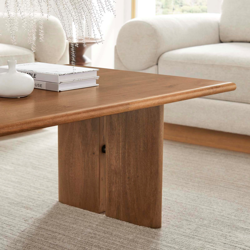 Amistad Wood Coffee Table   Walnut   Transitional   Coffee Tables   by First of a Kind USA Inc  Houzz