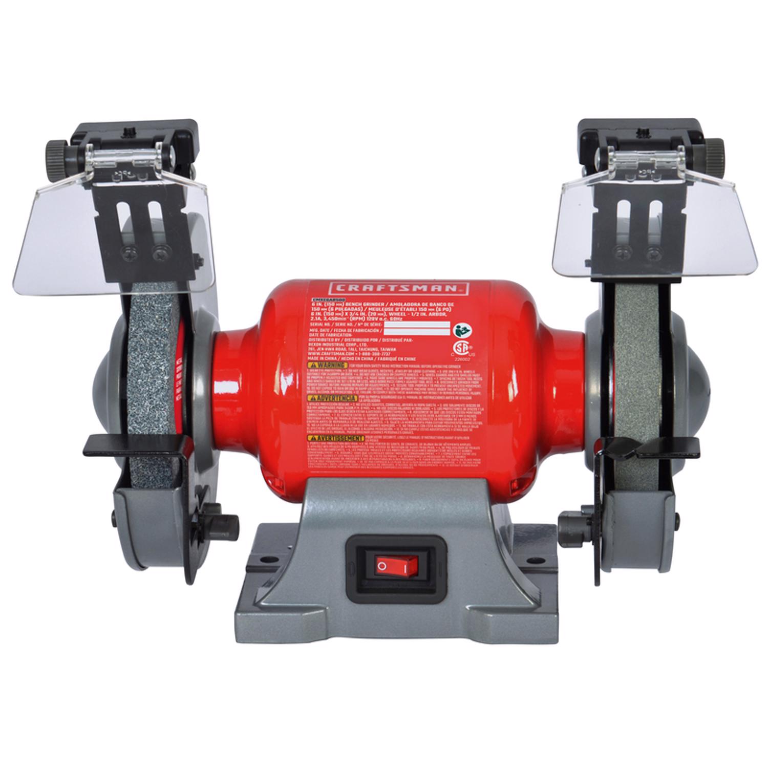 Craftsman 2.1 amps 6 in. Bench Grinder with Lamp