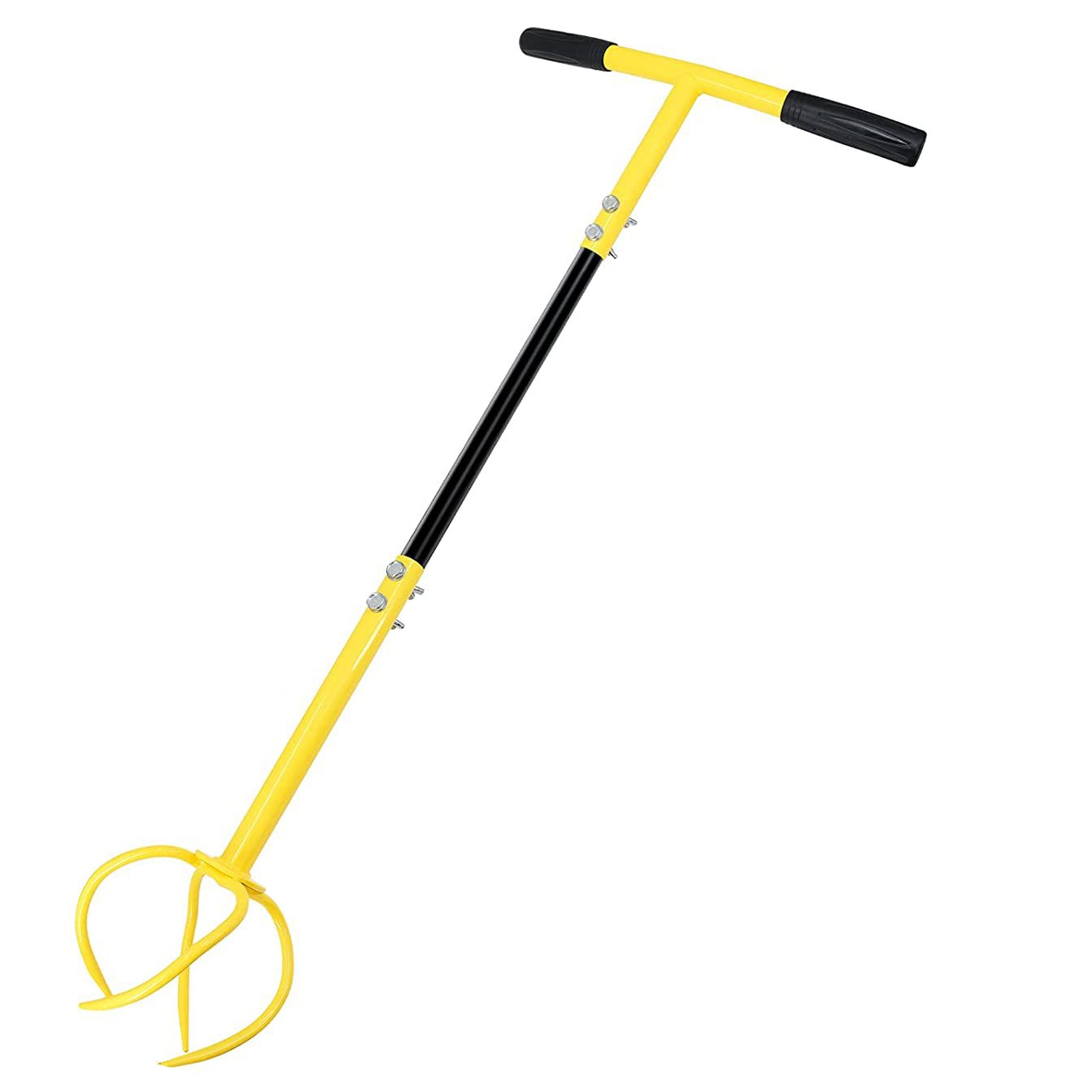 Manual Cultivator - Claw Hand Tiller - Height Adjustable Hand Tiller Lawn Aerator, Garden Long Cultivator / Shovel For Raised Beds, Soil Looseners