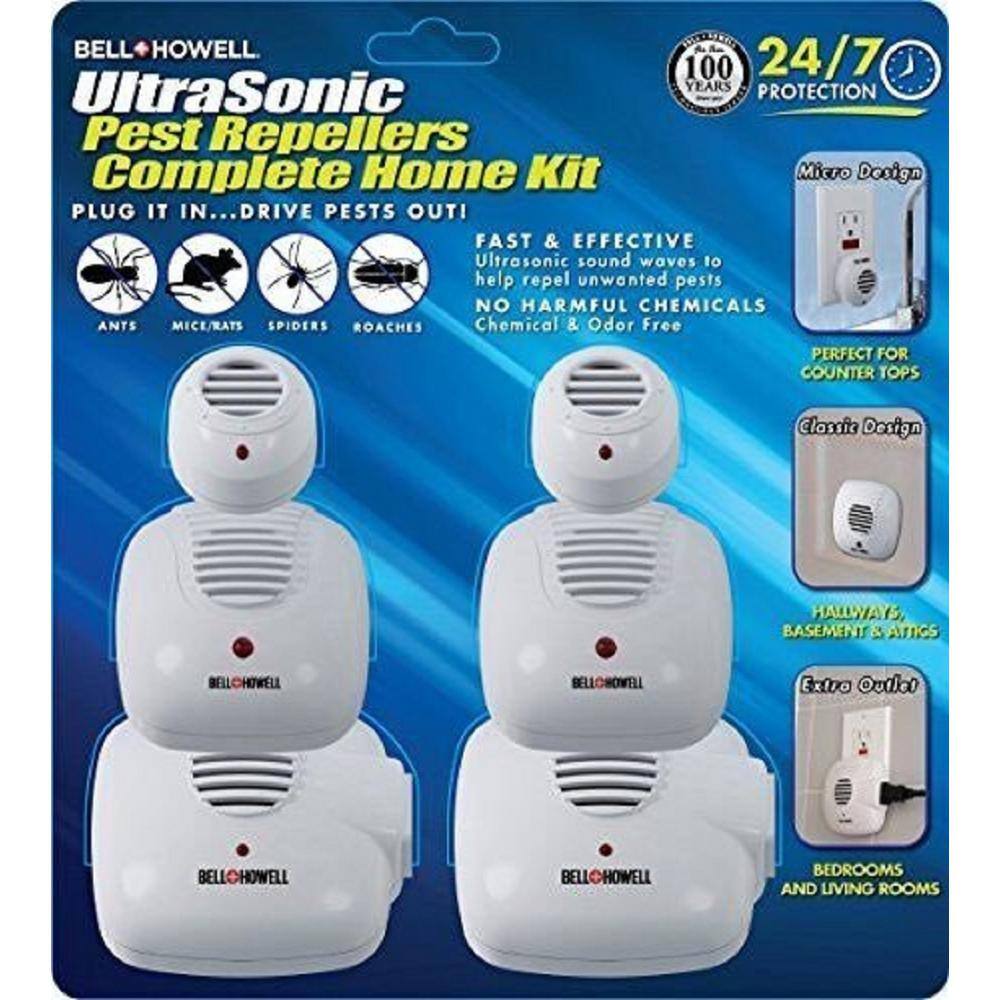 Bell + Howell Multi Ultra-Sonic Pest Repellers Complete Home Kit (6-Pack) 50102