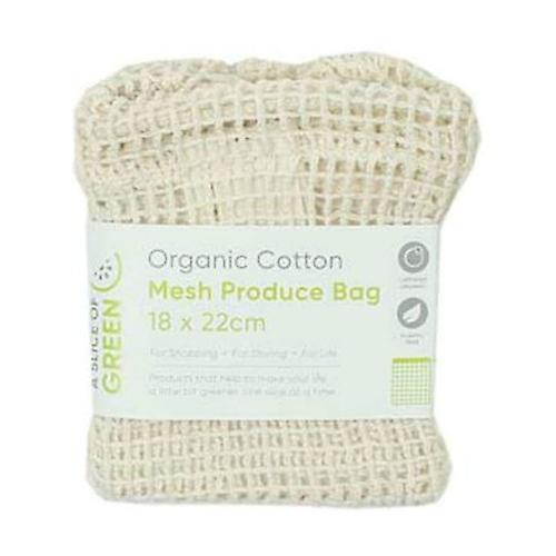 Small organic cotton mesh bag 18x22 cm 1 unit