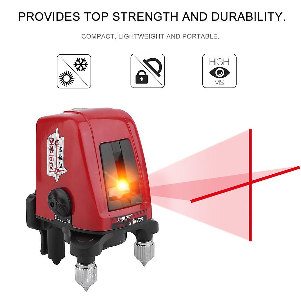 2 Line 1 Point Laser Spirit Level 360 Degree Self-leveling Measuring Tool