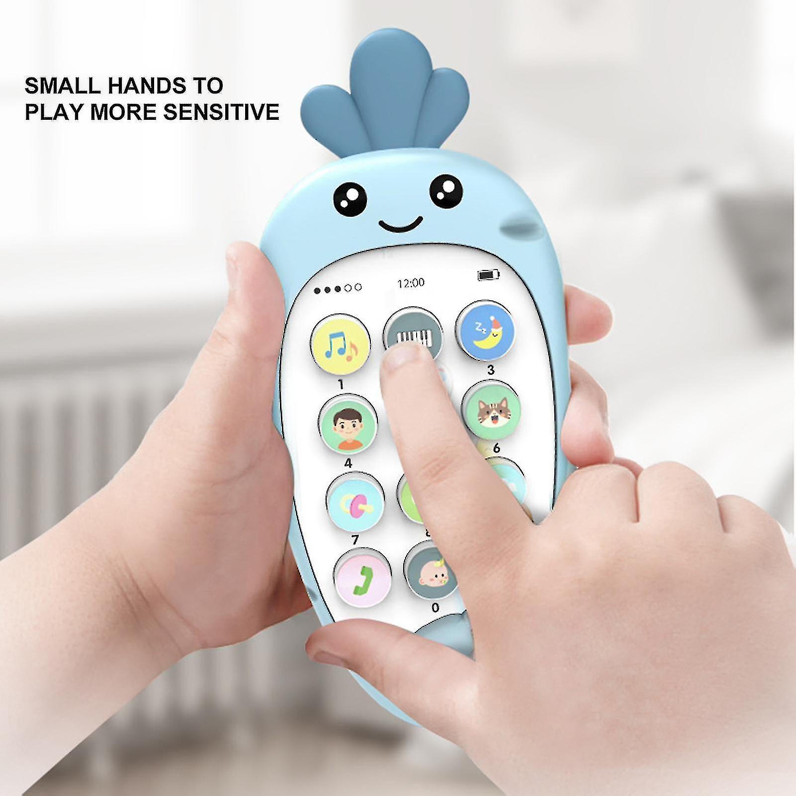 Puzzle Phone Toy Wear-resistant Daily Affairs Cognition Plastic Radish Educational Mobile Phone Toy For Home