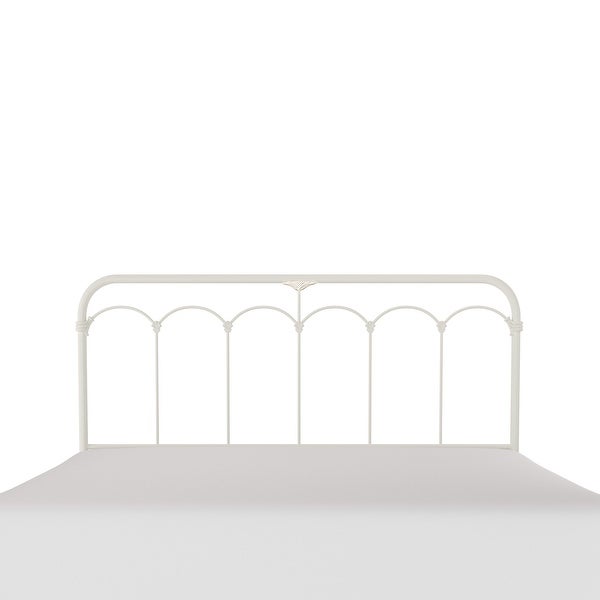 Hillsdale Furniture Jocelyn Metal Headboard， Soft White - - 32167645