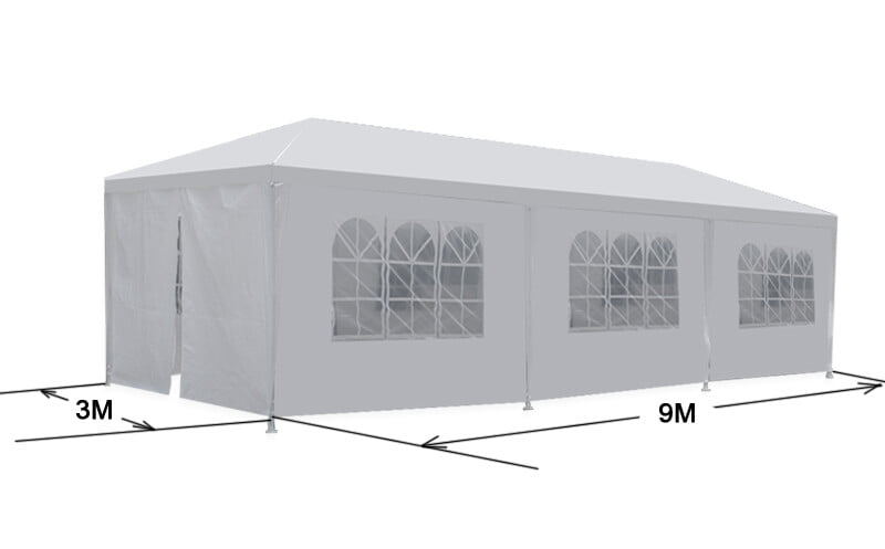 ZenSports 10'x30' Outdoor Party Tent Gazebo Wedding Canopy Tent, White