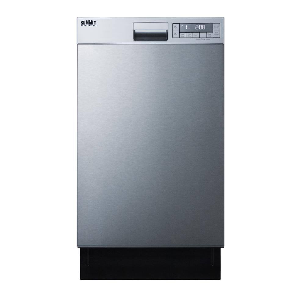 Summit Appliance 18 in. Stainless Steel Front Control Dishwasher ADA Compliant DW18SS4ADAE