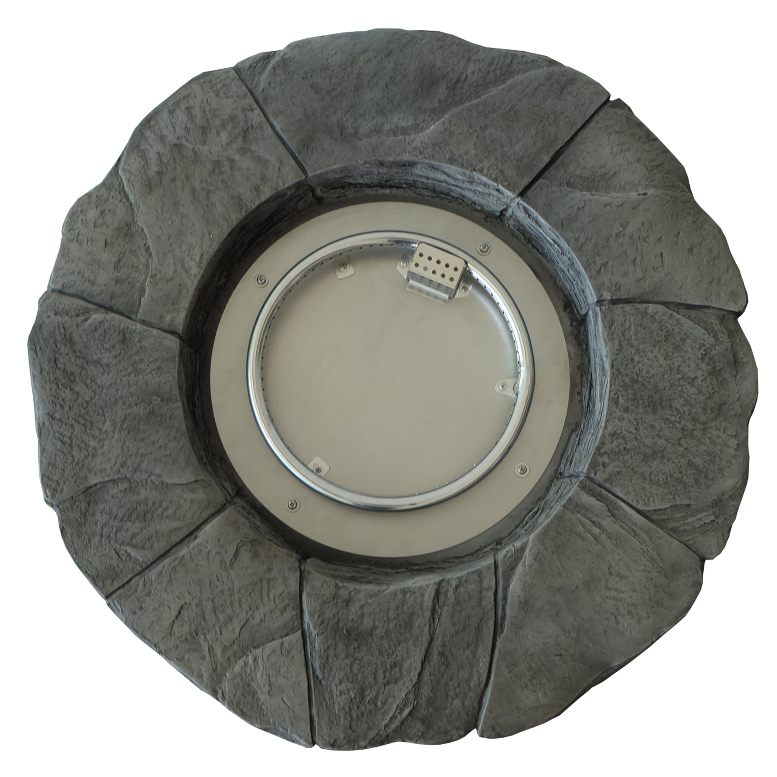 Altta Outdoor Gray Circular Fire Pit - 40,000 BTU