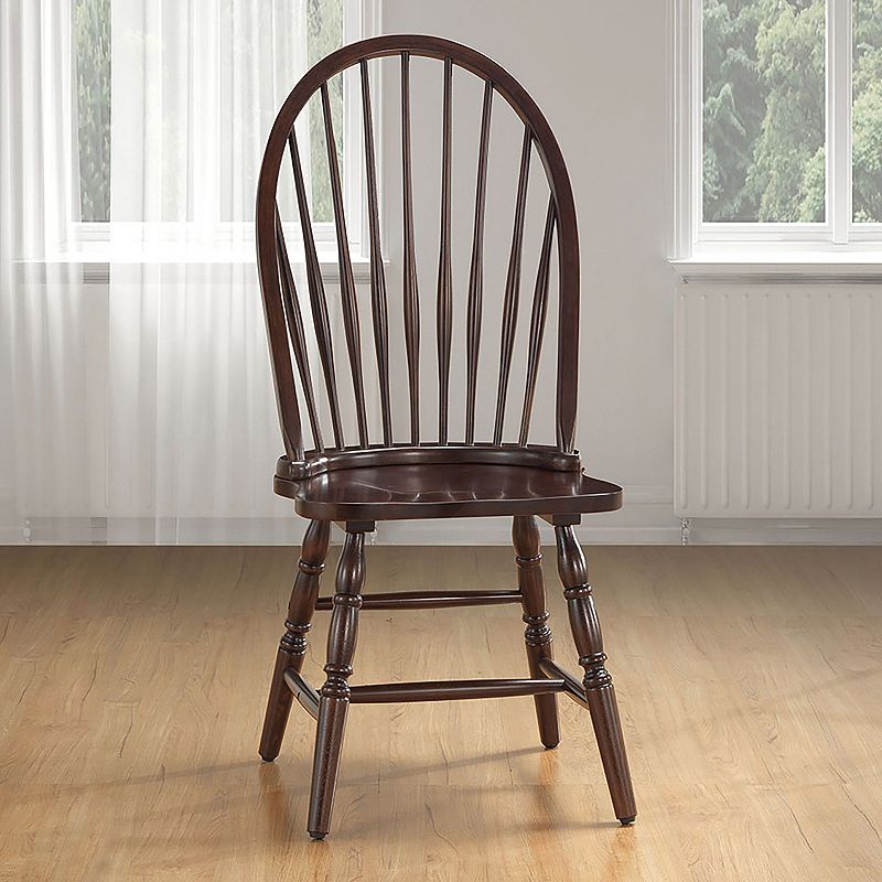 Windsor Round Slat Back Dining Chair