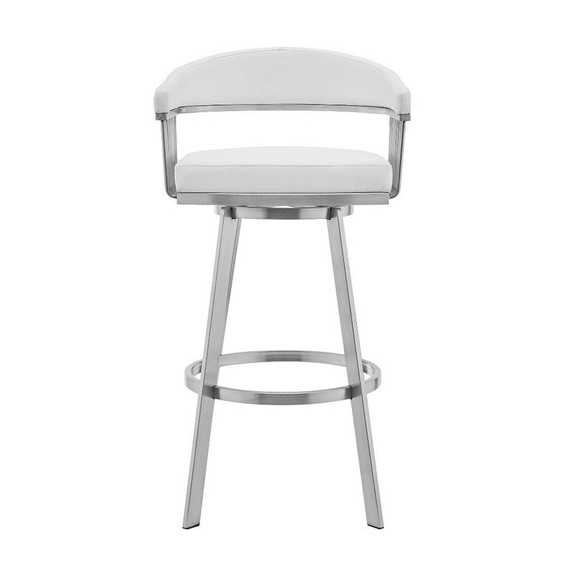 Benjara BM270145 Swivel Barstool with Open Design ...