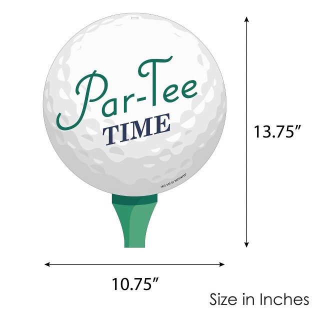 Big Dot Of Happiness Par tee Time Golf Hanging Porch Birthday Or Retirement Party Outdoor Decorations Front Door Decor 1 Piece Sign