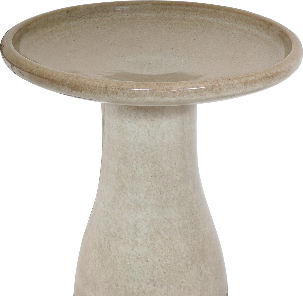 Sunnydaze Decor Duo-Tone Outdoor Glazed Ceramic Bird Bath