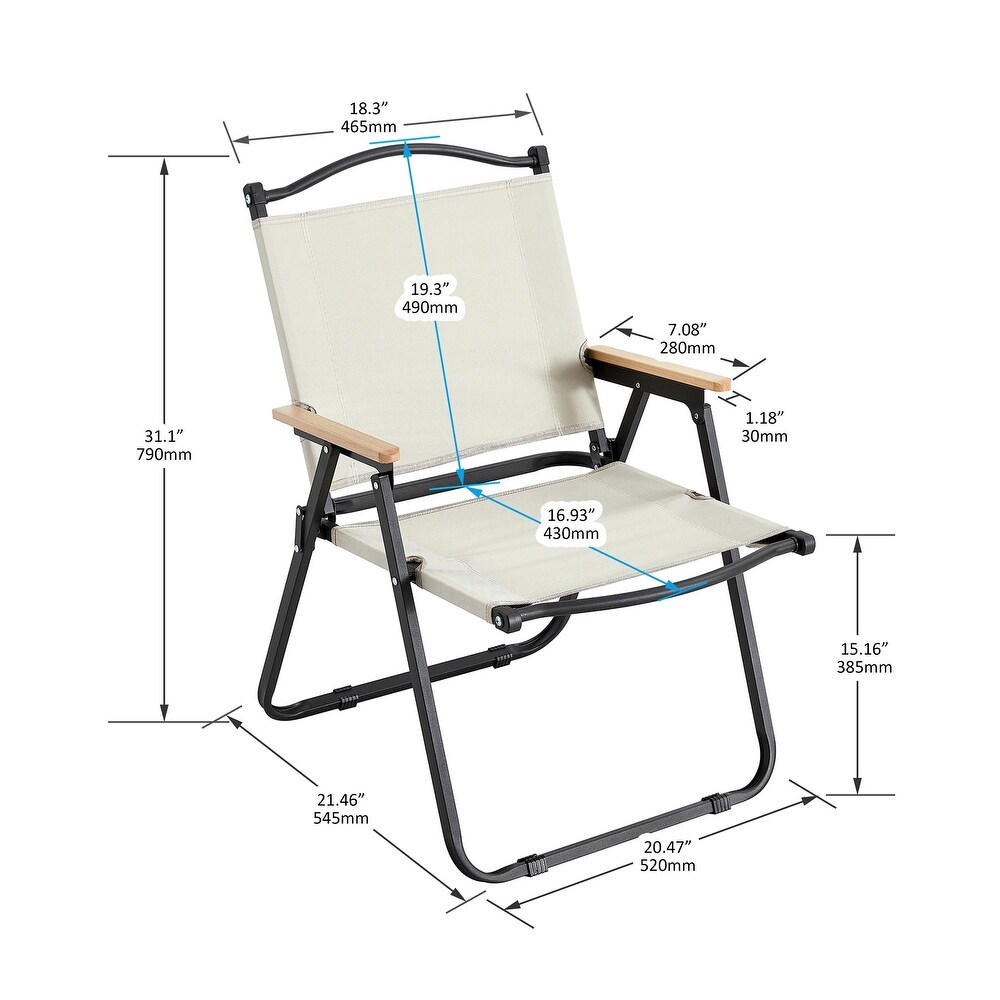 3 piece Outdoor Folding Table and Chair Set