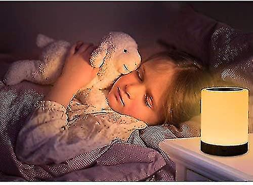 Led Night Light Bedside Table Lamp For Kids Bedroom With Remote Control Dimmable Warm White Light