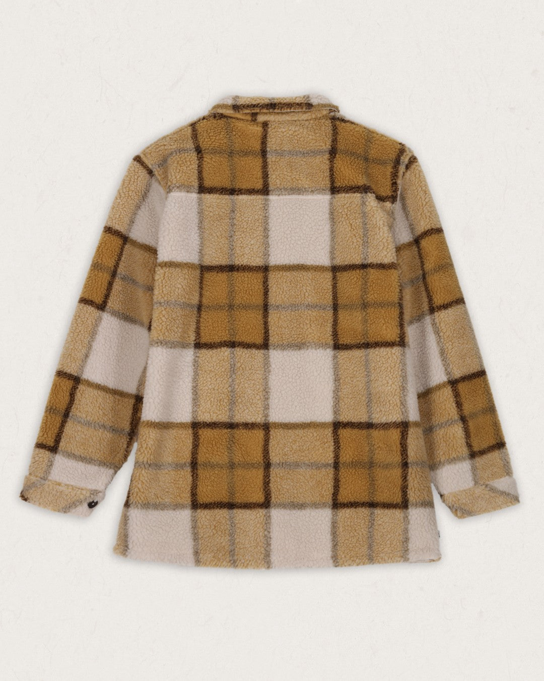 Olympus Yarn Dye Recycled Sherpa Fleece Shirt - Honey Check