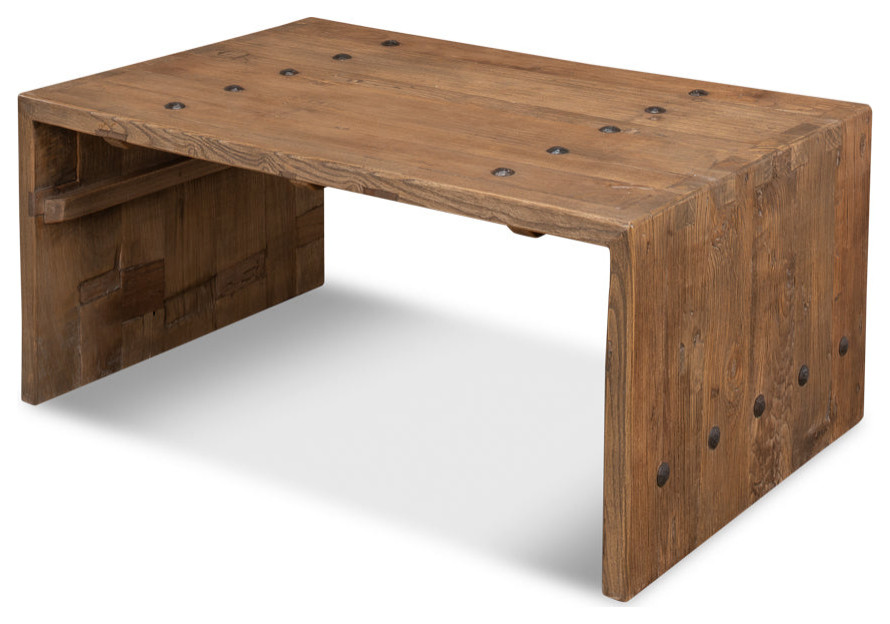 Antique Door Coffee Table Reclaimed Wood   Rustic   Coffee Tables   by Sideboards and Things  Houzz