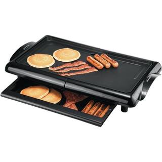 Brentwood Appliances 200 sq. in. Black Nonstick Electric Griddle TS-840