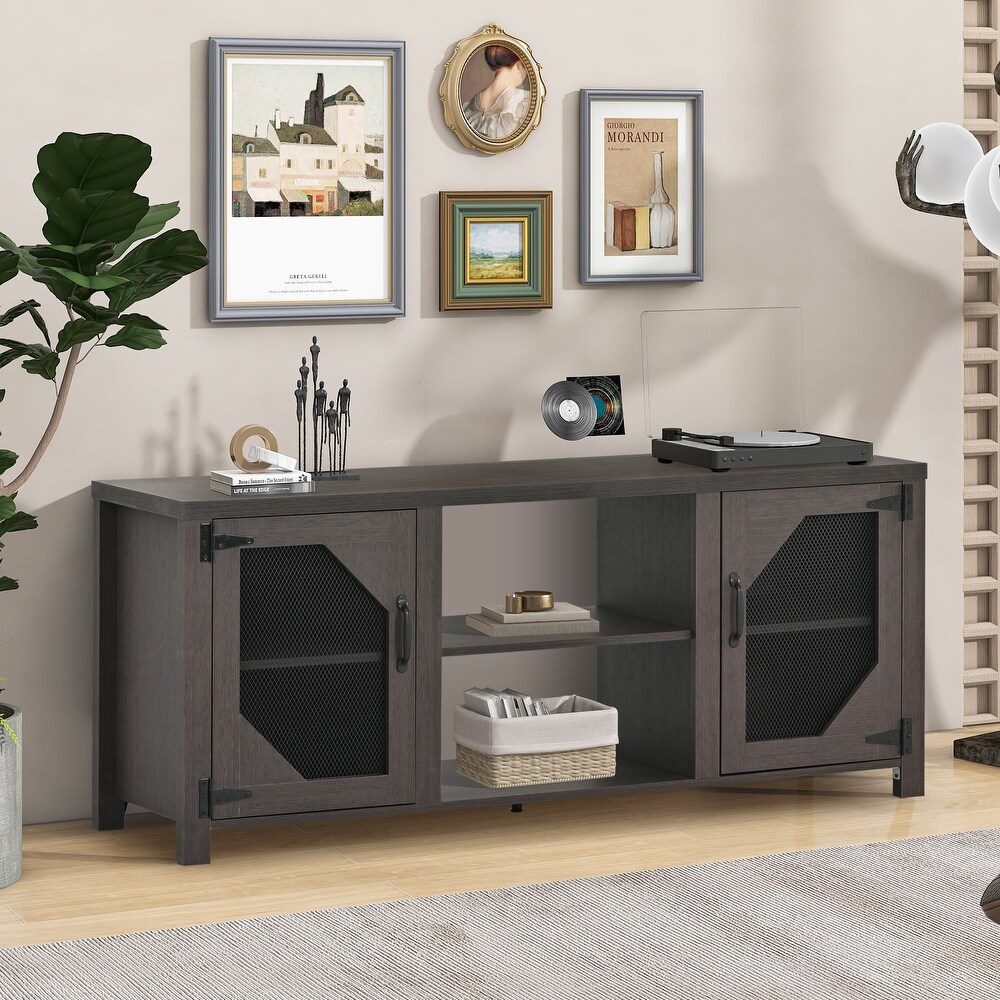 Modern TV Stand for 65'' TV with Large Storage Space