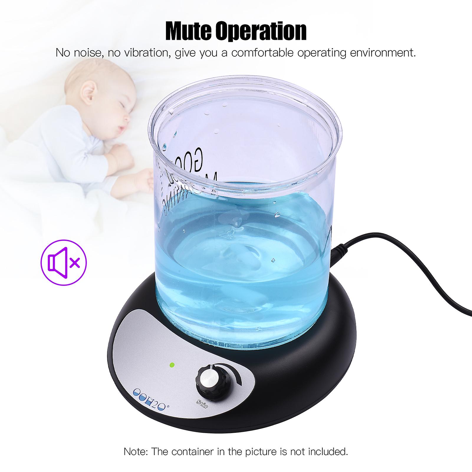 Magnetic Stirrer Mini Magnetic Mixer Speed Adjusting With Stir Bar No Heating 2000ml Stirring Capacity For Laboratory Kitchen Homebrew  Eu Plug