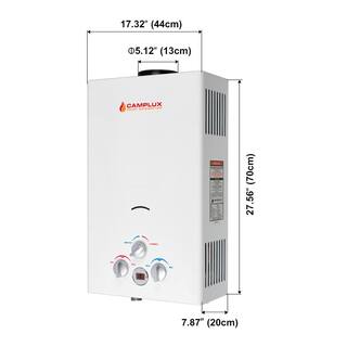 CAMPLUX ENJOY OUTDOOR LIFE Camplux 16L 4.22 GPM Outdoor Liquid Propane Portable Gas Tankless Water Heater BW422LP-N1