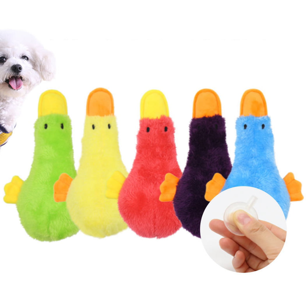 Dog Toy Plush Duck - Interactive Stuffing Soft Pet Playing Toy Puppy Squeaky Toy