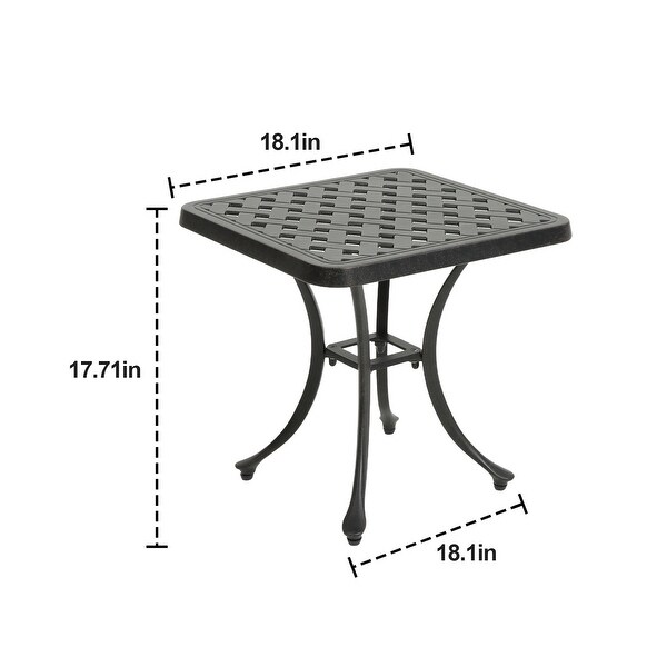 Aluminum Outdoor Patio End Table