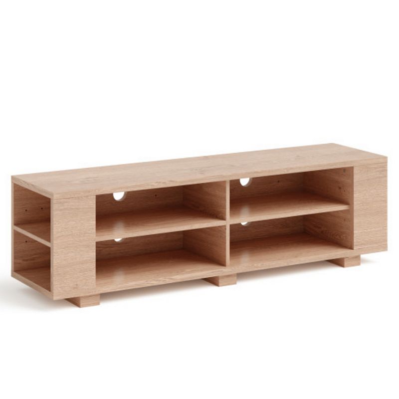 TV Stand Modern Wood Storage Console Entertainment Center