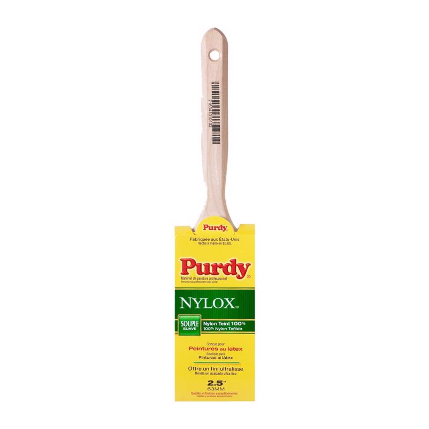 Purdy Nylox Elasco 2-1/2 in. Soft Flat Trim Paint Brush