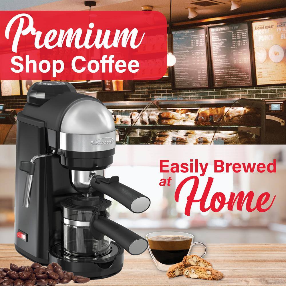 Brentwood GA-135BK Espresso and Cappuccino Maker in Black 985115510M