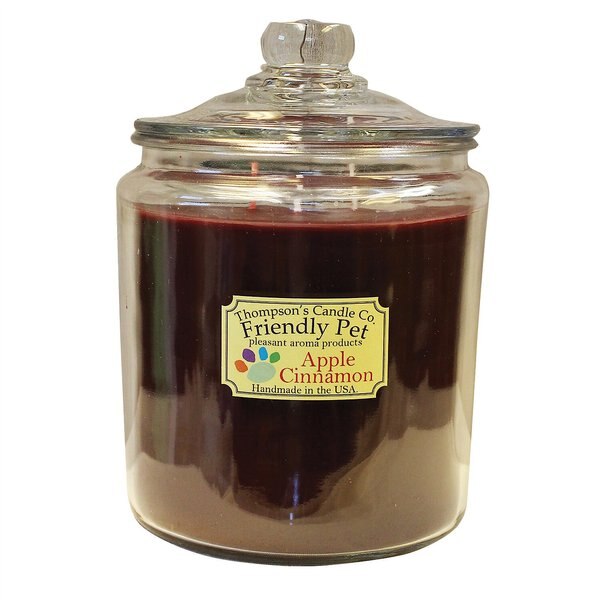 Thompson's Candle Co. Apple Cinnamon Scented Friendly Pet Heritage Jar 3 Wick Candle