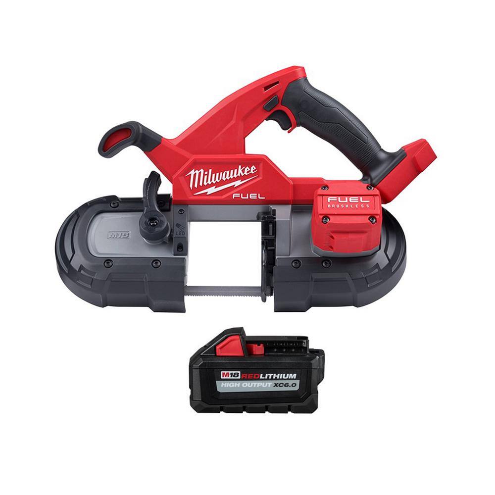 MW M18 FUEL 18-Volt Lithium-Ion Brushless Cordless Compact Bandsaw with 6.0 Ah Battery 2829-20-48-11-1865