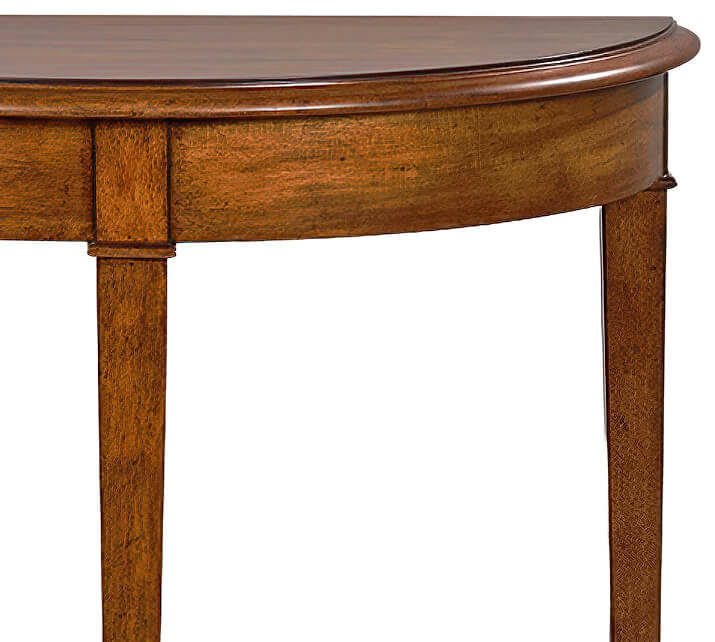 Classic Demi Lune Console   Walnut Finish   Transitional   Console Tables   by English Georgian America  Houzz