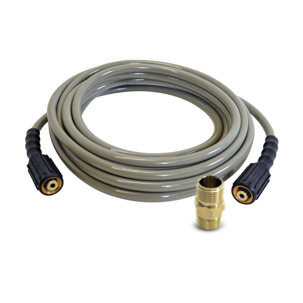 SIMPSON MorFlex 14 in. x 25 ft. ReplacementExtension Hose with M22 Connections for 3300 PSI Cold Water Pressure Washers 40224