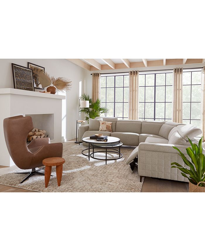 Furniture Adney 88 2 Pc Zero Gravity Fabric Sofa with 2 Power Recliners