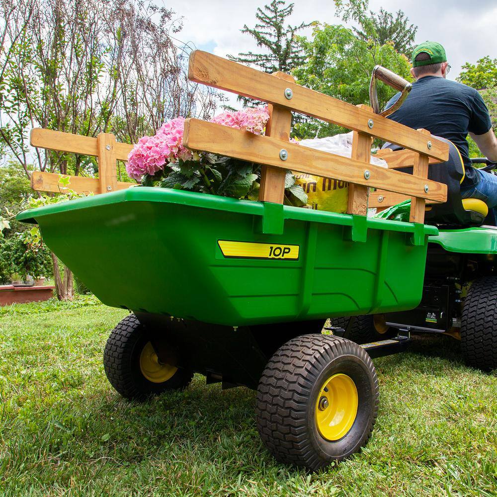 John Deere PCT-100JDC 650 lb. 10 cu. ft. Tow-Behind Poly Utility Cart