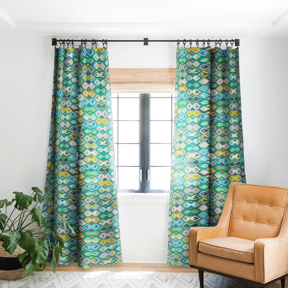 1 piece Blackout Sagar Ikat Made to Order Curtain Panel