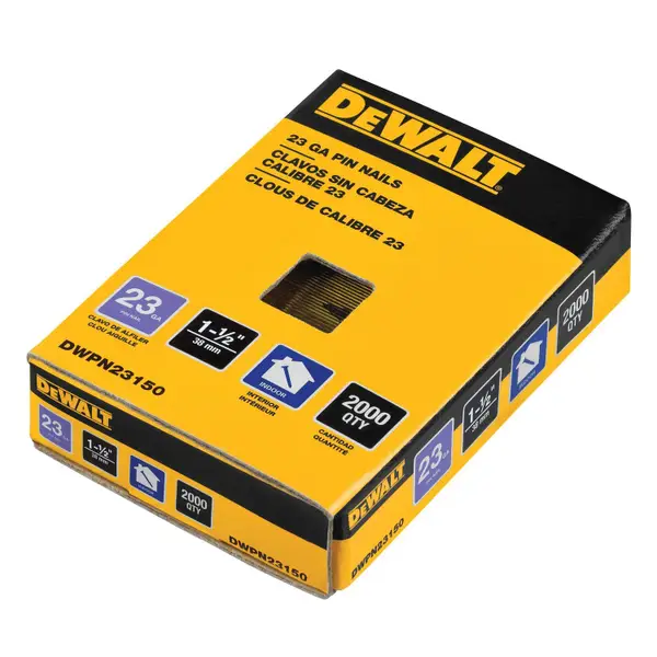 DEWALT 23 Gauge 1-1/2 Pin Nails