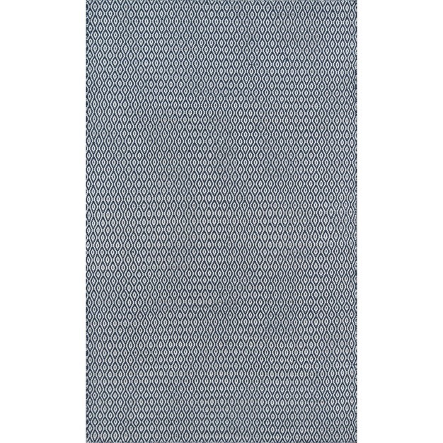 Newton Davis Hand Woven Recycled Plastic Indoor outdoor Rug Navy Erin Gates By Momeni